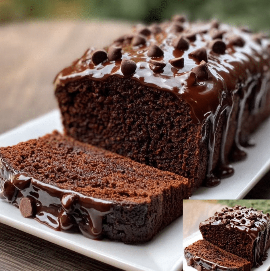 Chocolate Lover’s Hot Fudge Brownie Bread