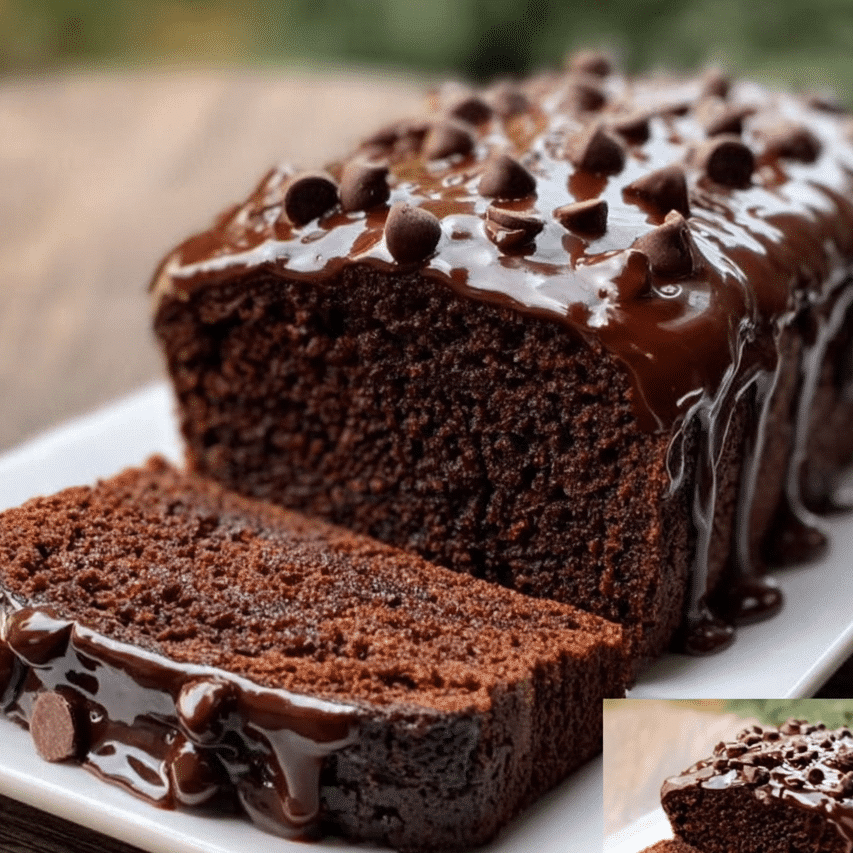 Chocolate Lover’s Hot Fudge Brownie Bread
