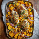 Sheet Pan Maple-Dijon Chicken & Squash