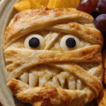 Quick Savory Halloween Snack – Creepy-Cute Mummy Brie