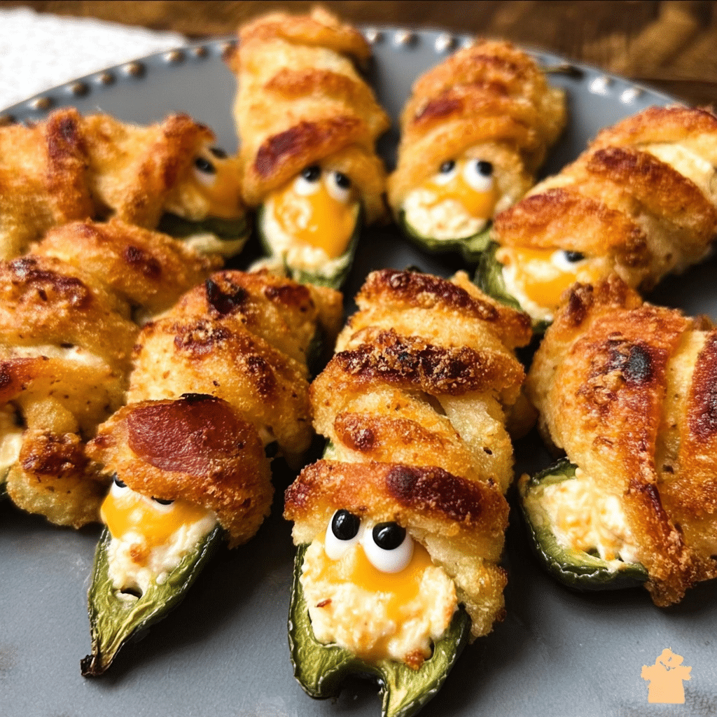 Fun Party Appetizer Ideas – Mummy Jalapeño Poppers