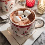 Festive Hot Chocolate with Marshmallows
