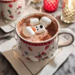 Festive Hot Chocolate with Marshmallows
