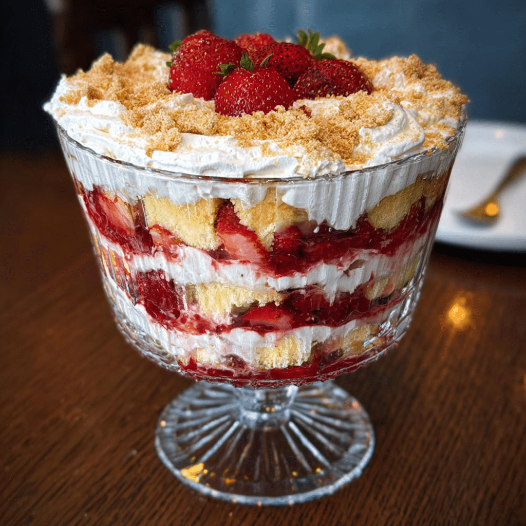 strawberry shortcake trifle