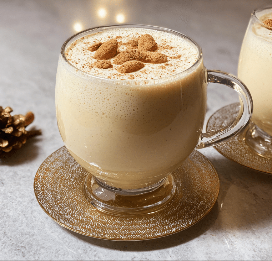 Homemade Eggnog Christmas Drink Recipe