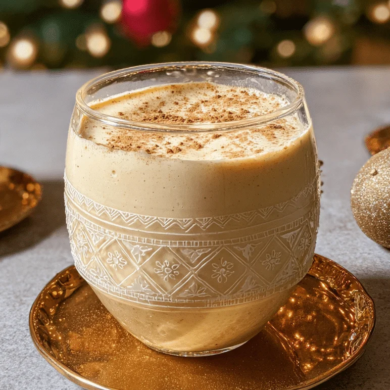 Homemade Eggnog Christmas Drink Recipe
