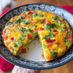 easy veggie frittata breakfast recipe