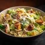 Delicious Caesar Pasta Salad with fresh ingredients, perfect for any meal.