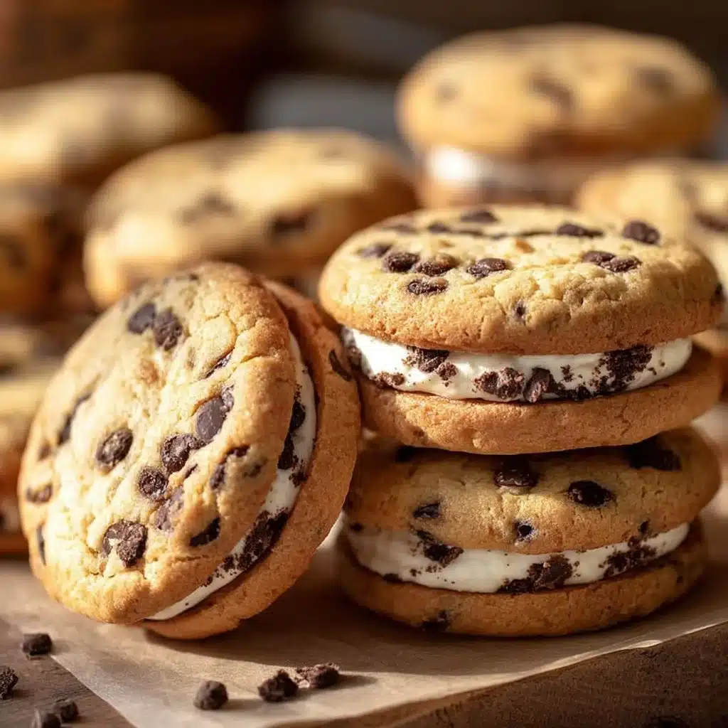 Delicious chocolate chip cheesecake cookies on a plate, perfect for dessert lovers.