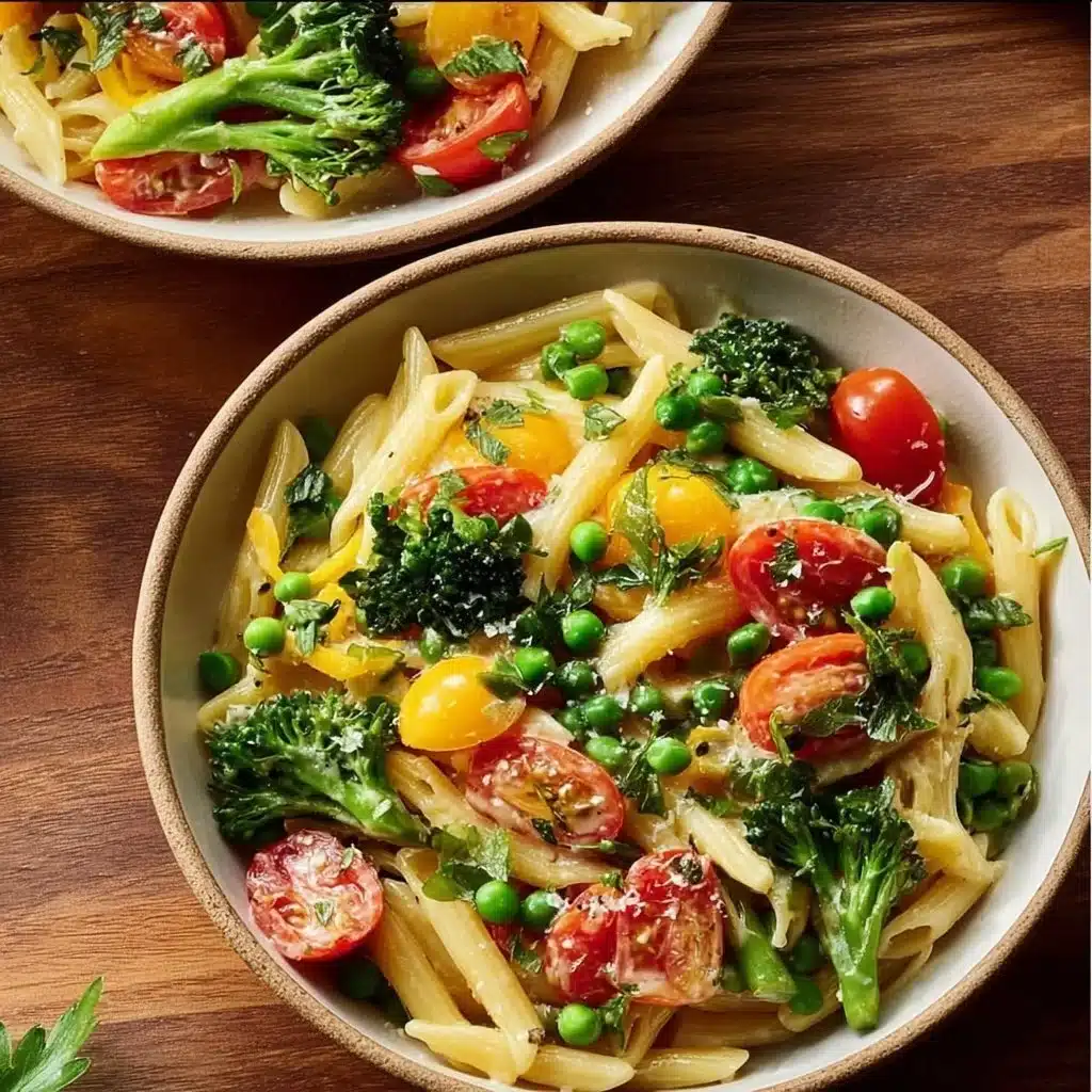 Delicious Classic Pasta Primavera with vibrant vegetables and pasta