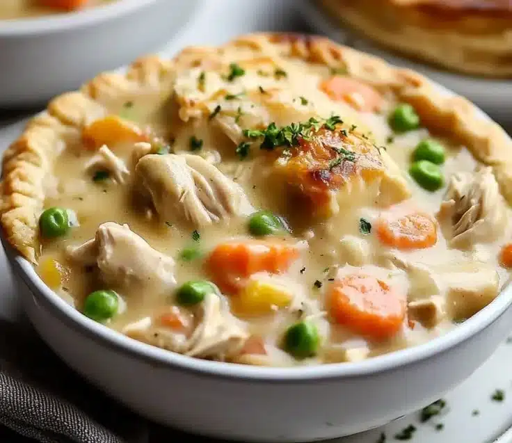 Comforting Slow Cooker Chicken Pot Pie