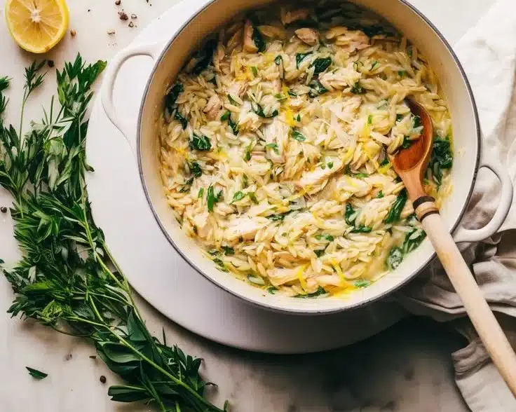 Creamy Lemon Chicken Orzo
