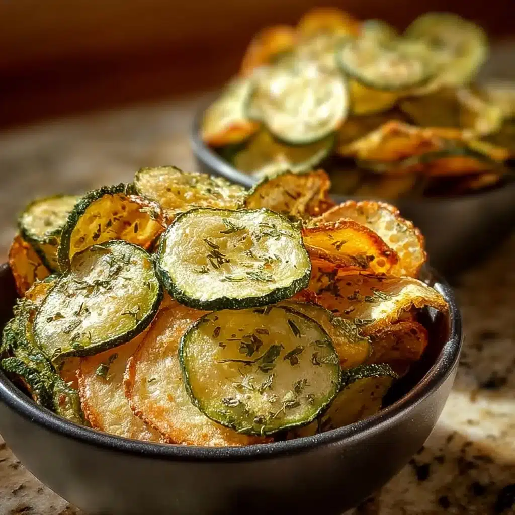 Crunchy Ranch Cucumber Chips ready to be enjoyed as a healthy snack