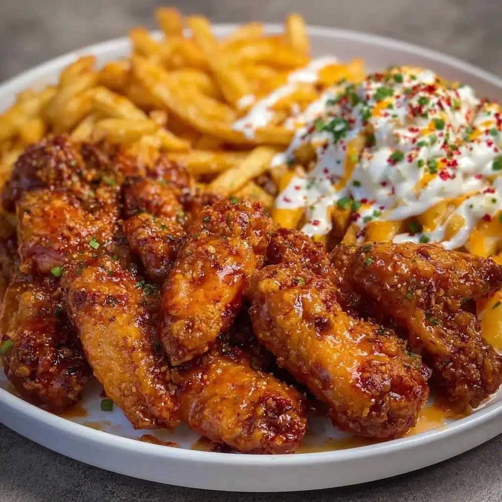 High-protein breakfast yogurt mix with fresh fruit and granola.