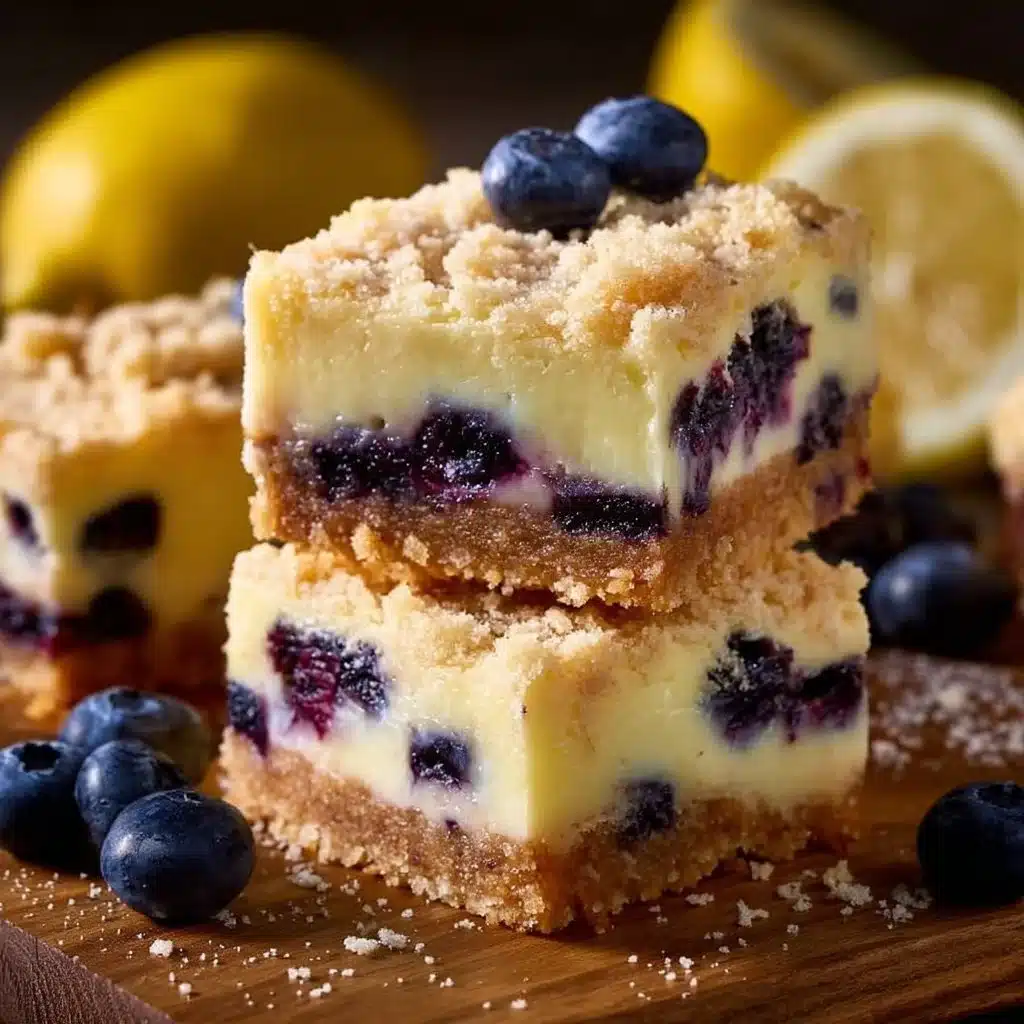 Lemon Blueberry Cheesecake Bars