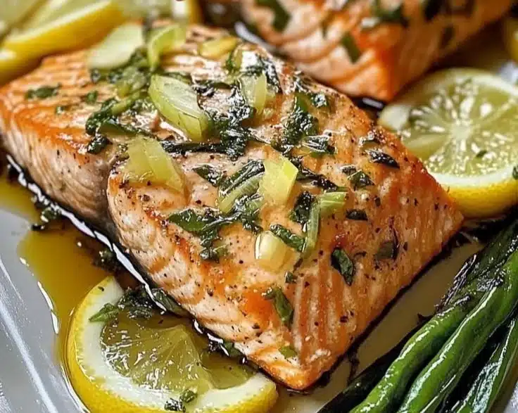 Quick Lemon Basil Salmon