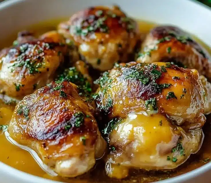 Savory Crockpot Chicken Thighs