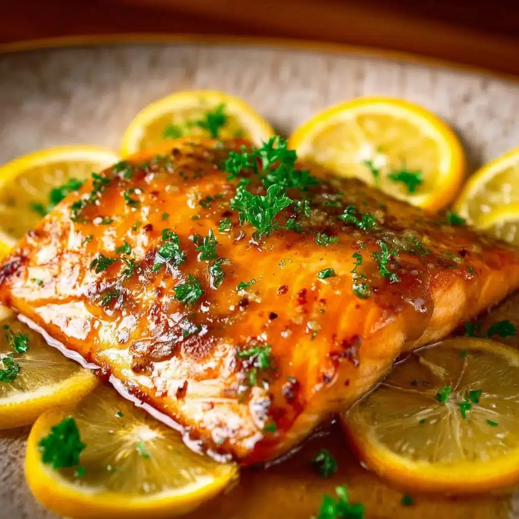 Delicious sheet pan honey dijon salmon with vegetables ready to serve