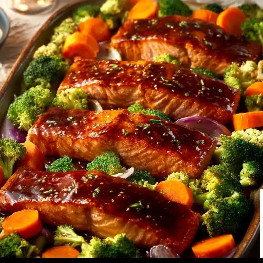 Sheet Pan Teriyaki Salmon and Veggies
