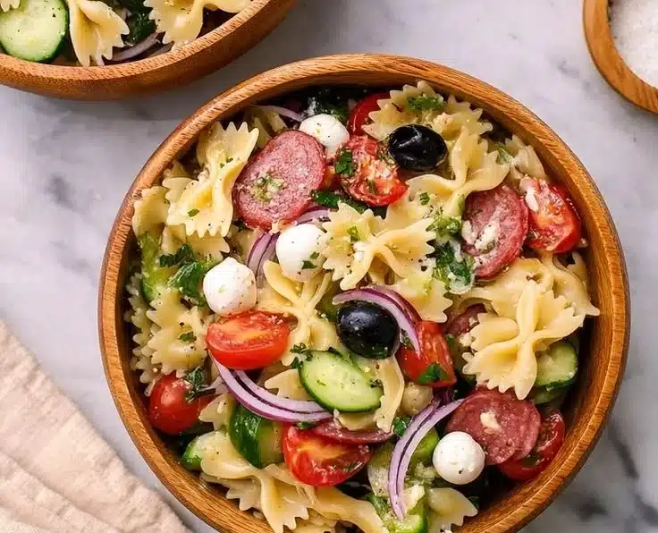 Best Italian Pasta Salad with Salami