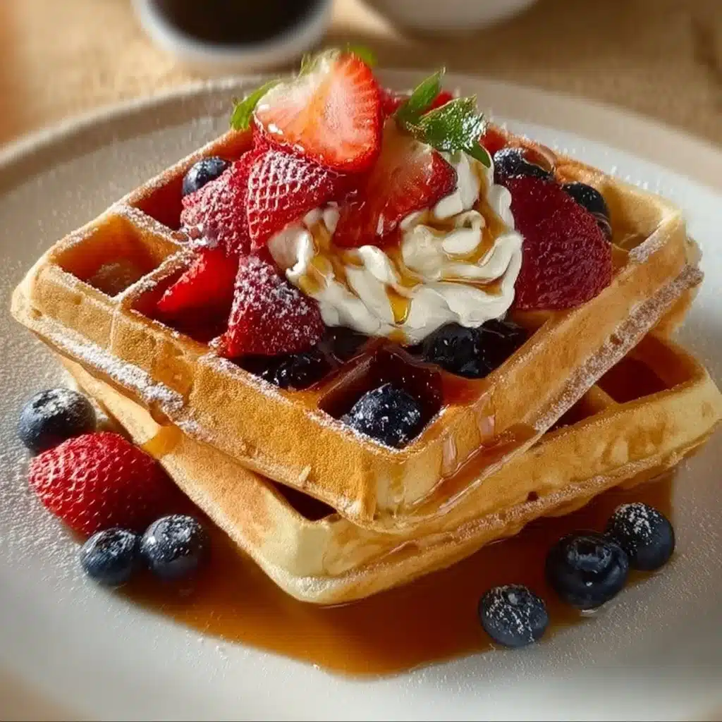 Golden Buttermilk Waffles