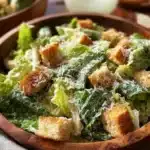 Fresh Caesar Salad with romaine, croutons, and parmesan cheese