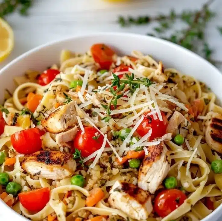 Fresh Chicken Pasta Primavera