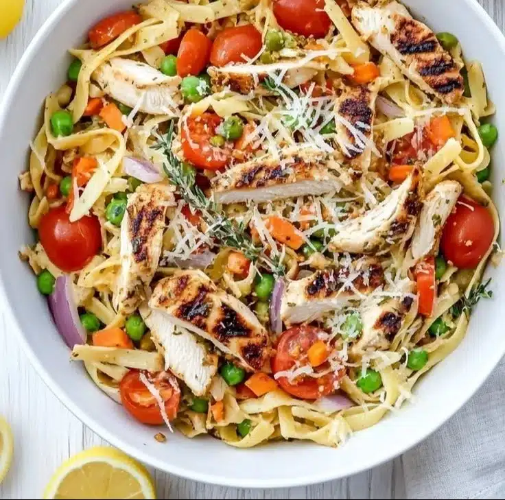 Fresh Chicken Pasta Primavera