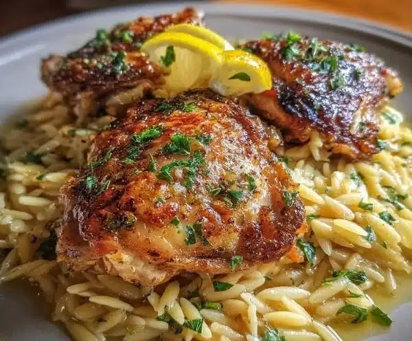 Greek Lemon Chicken and Orzo