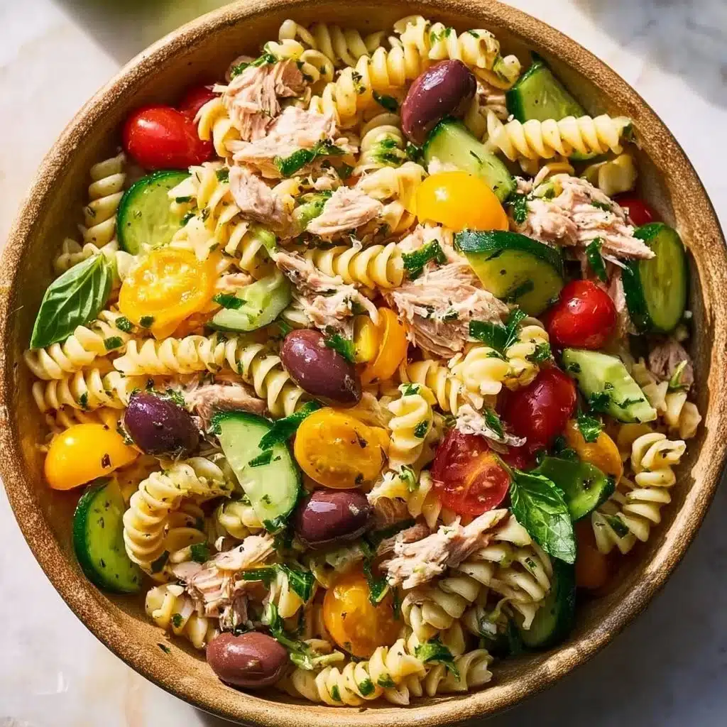 Mediterranean Tuna Pasta Salad