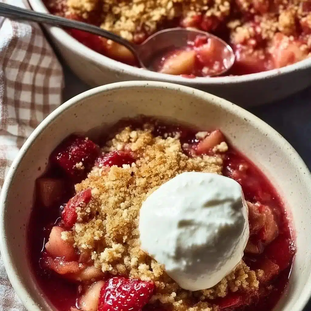 Strawberry Rhubarb Crumble
