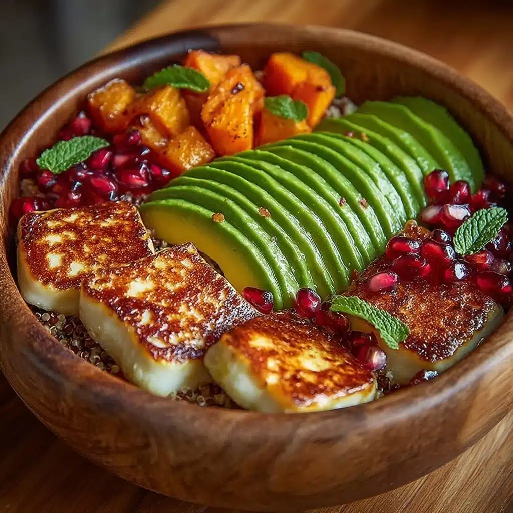 Hot Honey Halloumi Bowls
