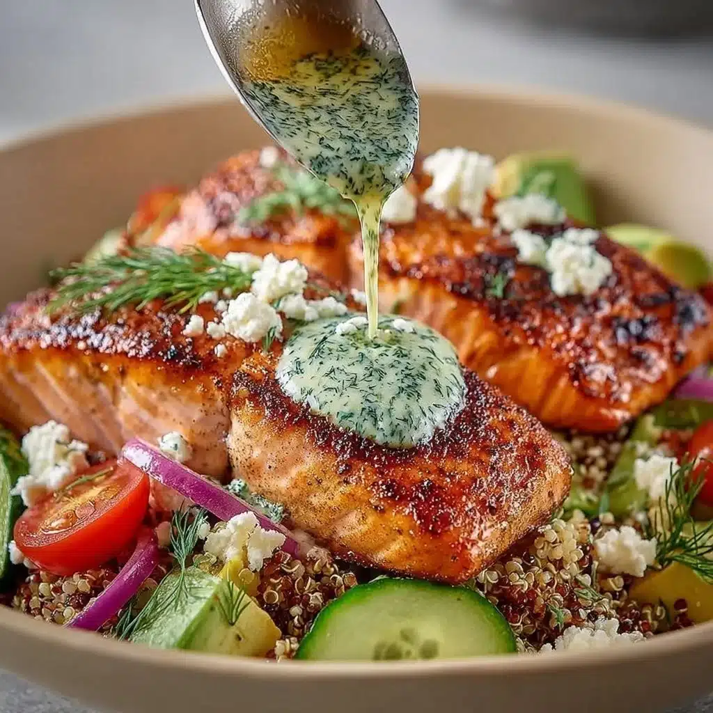 Mediterranean Salmon Rice Bowls