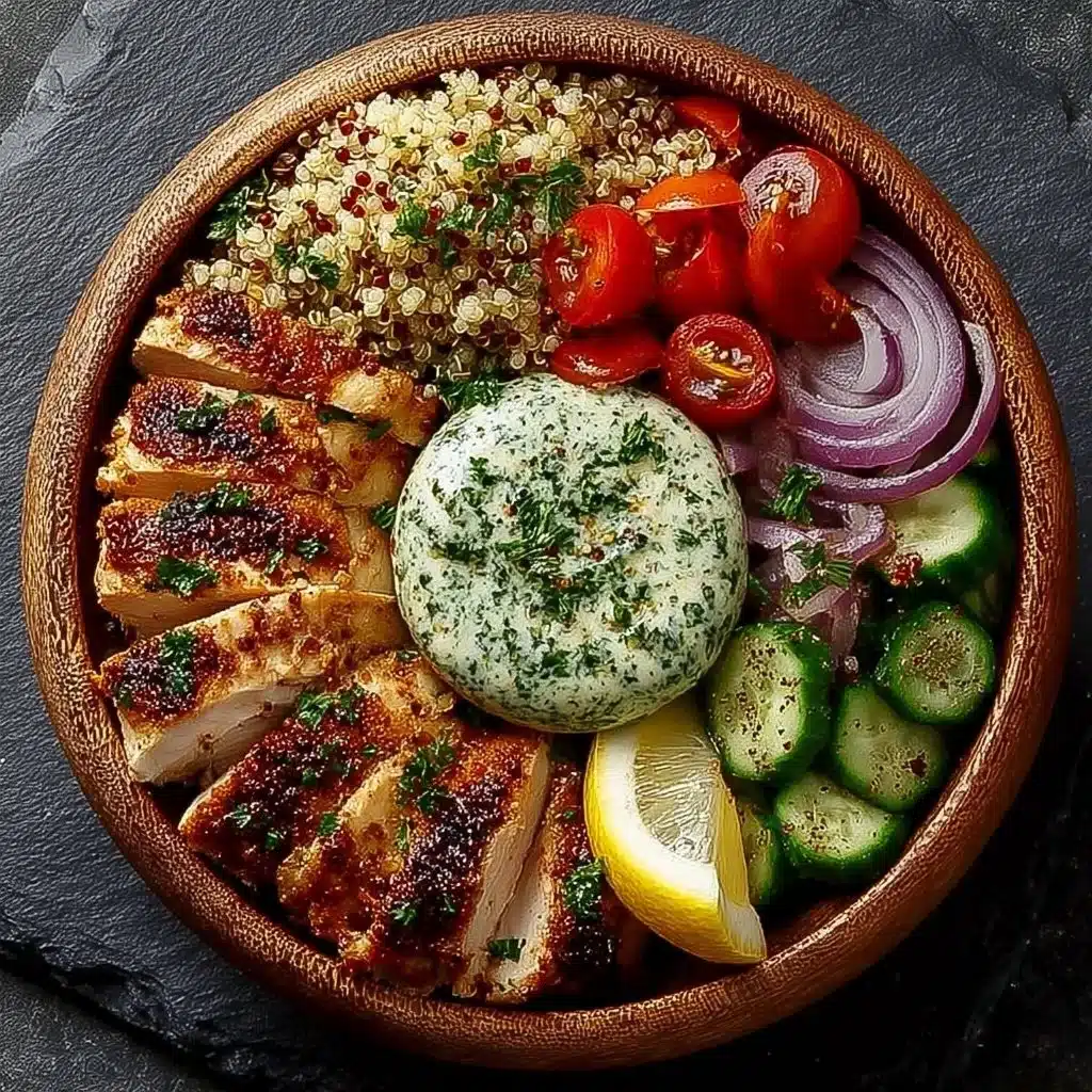 Summer Mediterranean Chicken Bowls